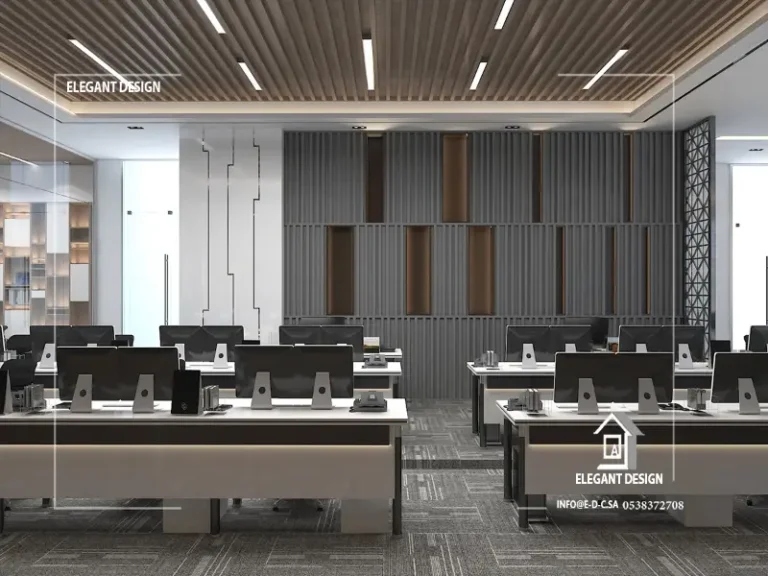 تصميم وتنفيذ الديكور الداخلي للمكاتب